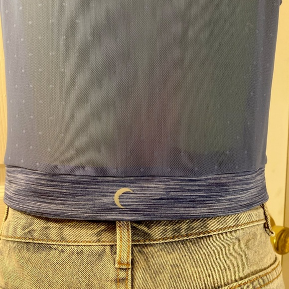 ZYIA ACTIVE Calm Blue Luxe Strappy Sports Bra Active Workout Top NWT - Picture 10 of 12